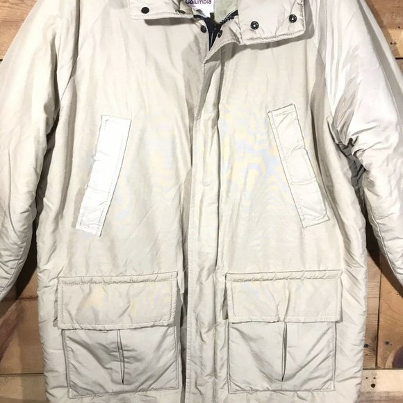 Vintage Columbia Ranger Parka Puffer Jacket Coat Mens Size Medium Full Zip Brown - Picture 3 of 12